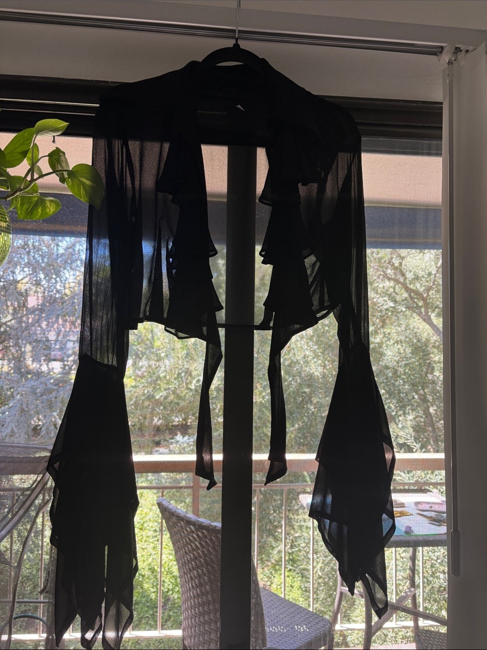 new addition anna sui sheer collared top